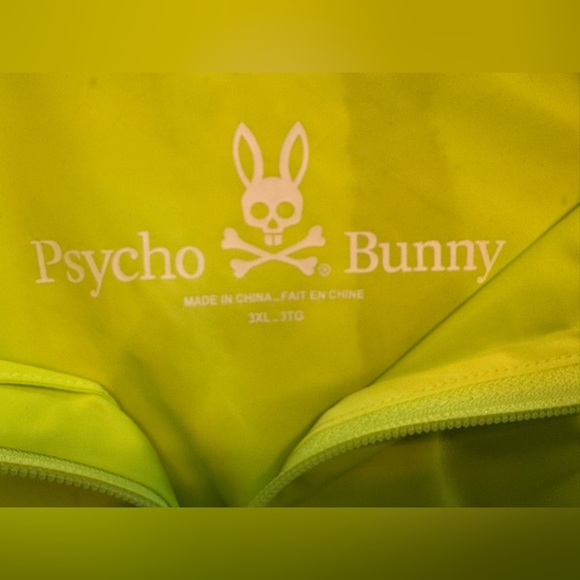 Psycho Bunny Men's Lowick Sport Jacket Neon Lemon Size 3XL - Picture 5 of 8